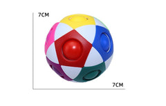 Decompression Soccer Rainbow Ball Magic Cube 12-hole Intellectual Toys Decompression Ball Magic Ball Small Toys