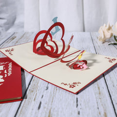 3D Engagement Cards Lovers Wedding Invitation Greeting Cards Laser Cut Valentine's Day Gift Anniversary Card Wholesale